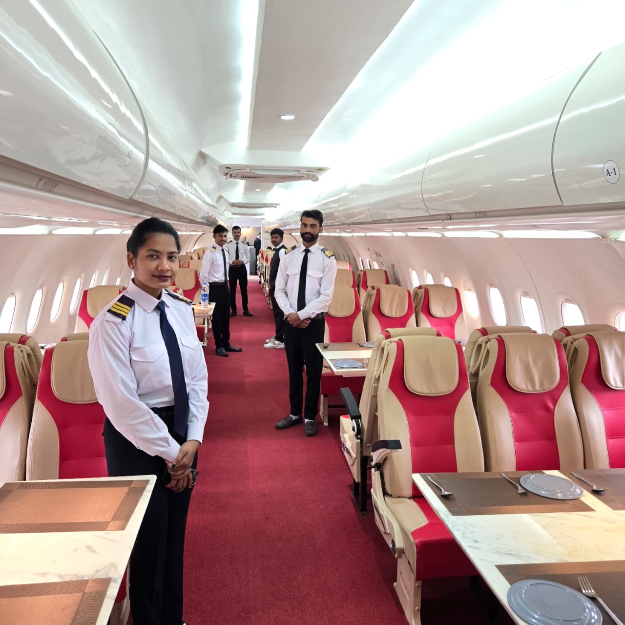 Professional Hotel Management Crew in Aviation Dress Code